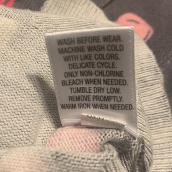 Cherokee Girls Cardigan Sweater Polka dot Gray Size 3T - Picture 6 of 6